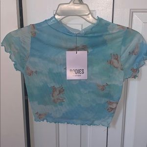 MESH Angel crop top